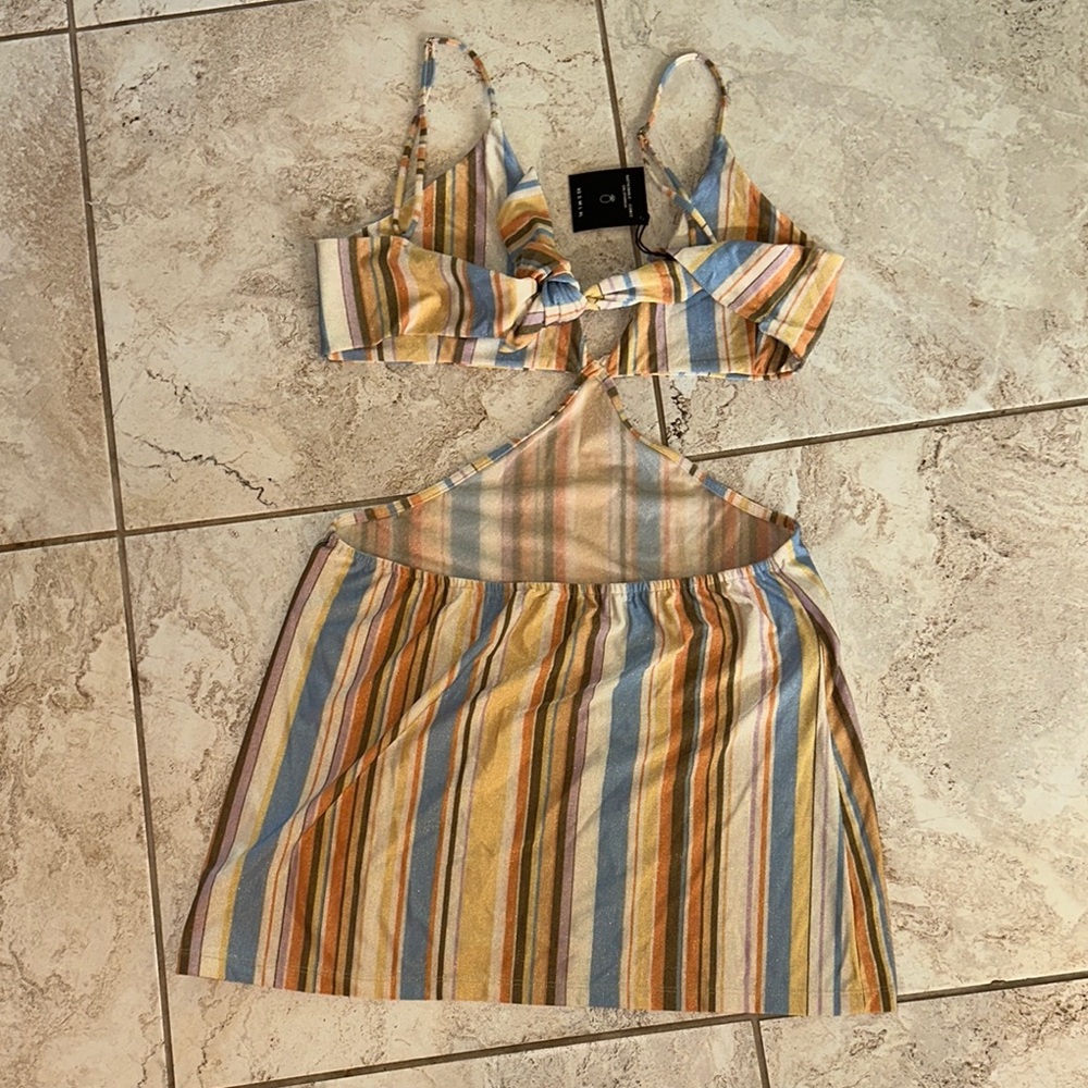 Skatie Striped Mini Dress - Picture 4 of 4